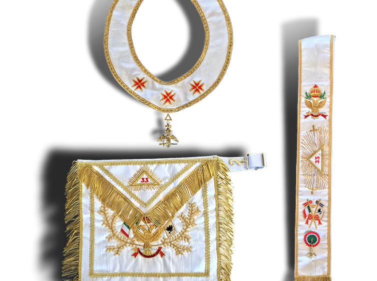 33&deg; Grado - Collarin, Rito Escoc&eacute;s Antiguo Y Aceptado. Collarines 33