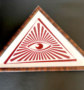 Delta luminoso in legno retroilluminato